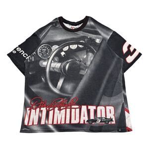 Vintage Chase Authentics Dale Earnhardt Intimidator NASCAR AOP Shirt XL